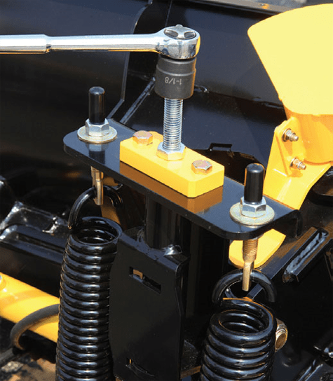 level adjustment for snow plows