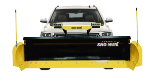 Sno-Way 26R Series 2 Snow Plow on a white Ford F-150 truck