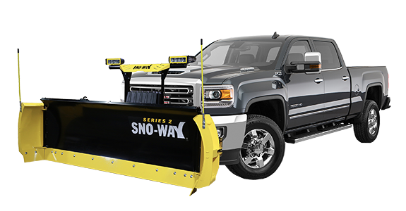 Sno-Way 26R Series 2 Snow Plow on a gray truck