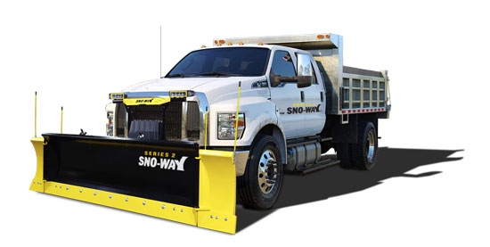 Revolution HD Snow Plow on a white truck