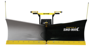 Composite image Showing 29VHD V-Plow with Stainless Steel Skin Insert