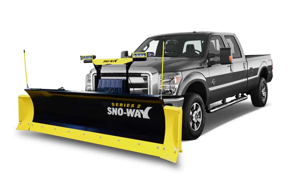 29R Snow Plow on a gray truck