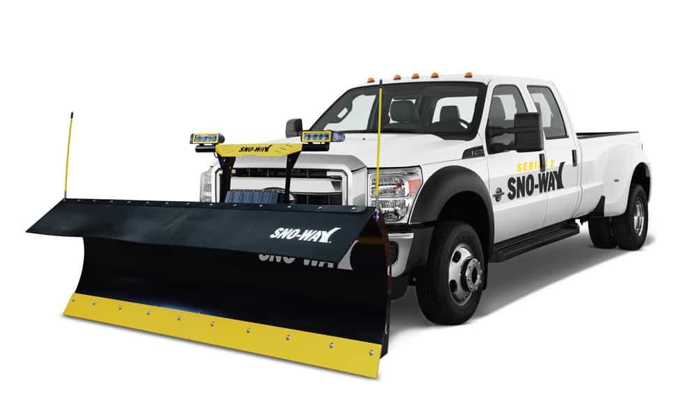 Sno-Way 32C Snow Plow on a white truck