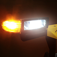 LED Lighting on a snow plow