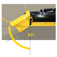 Image showing angles a plow wing can move