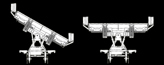 Technical Drawing of Snow Plow wing positions