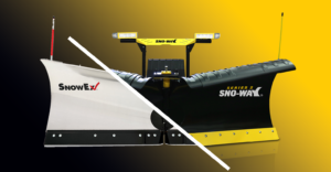 Blended image of Sno-Way 29VHD Snow Plow and SnowEx HDV Snow Plow