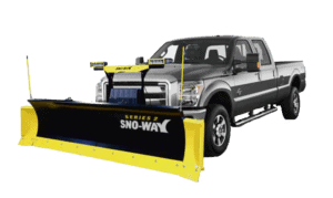 29R Snow Plow on a gray Ford F-250 truck